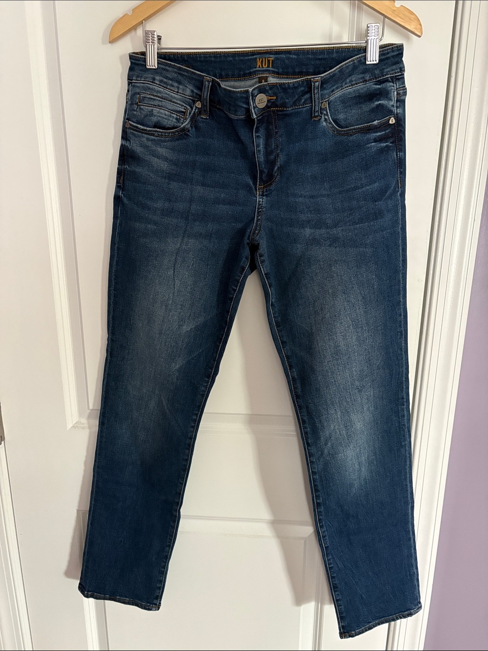Kut from the Kloth Dark Blue Straight Leg Jeans
